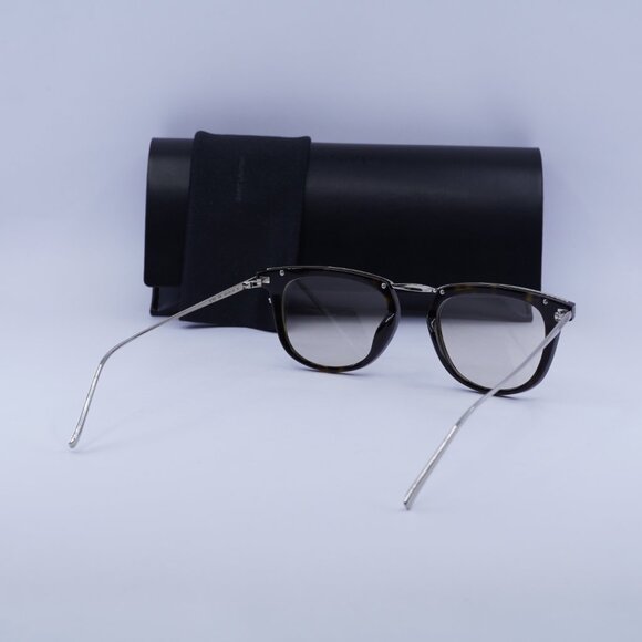 ?️ New Saint Laurent SL753 004 Sunglasses - Havana/Silver Frame, Yellow Lenses